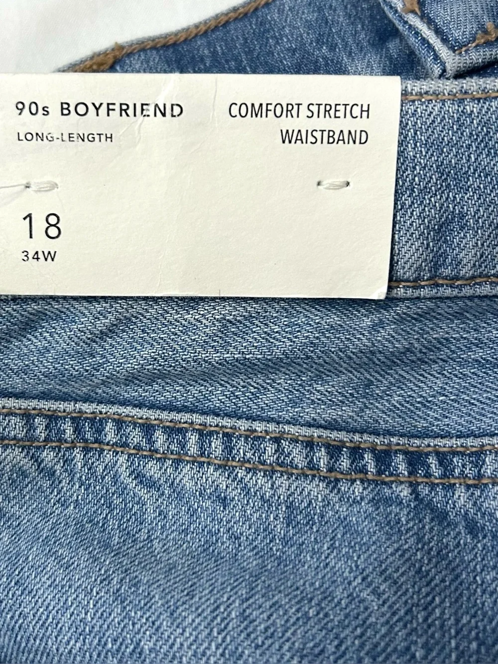 American Eagle‎ Shorts Womens 18 Blue 90s Boyfriend Long Distressed Rips Raw Hem